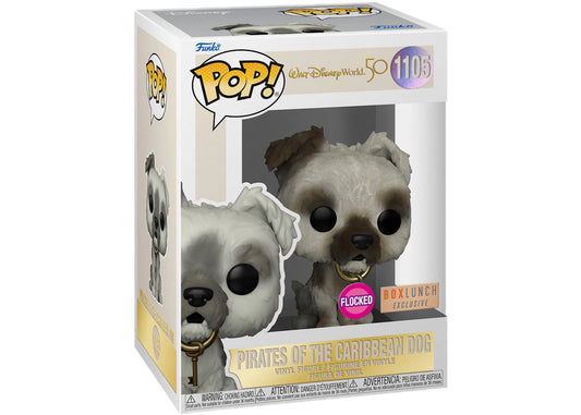 Funko Pop! Walt Disney World - Pirates of the Caribbean Dog 1105 Flocked BoxLunch Exclusive + Free Protector