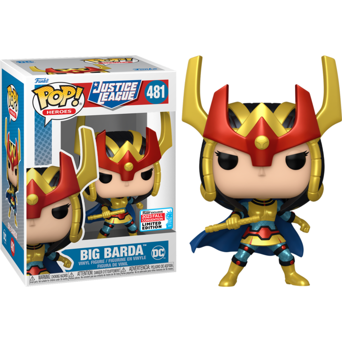 Funko Pop! Justice League Big Barda 481 Funko 2023 Fall Convention Exclusive + Free Protector