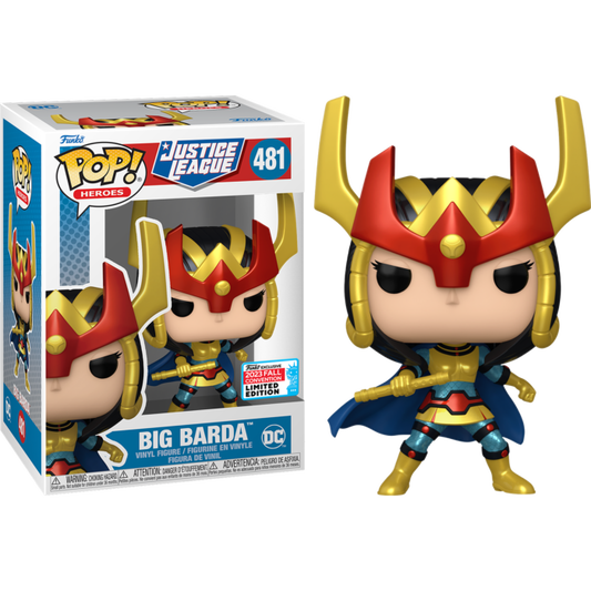 Funko Pop! Justice League Big Barda 481 Funko 2023 Fall Convention Exclusive + Free Protector