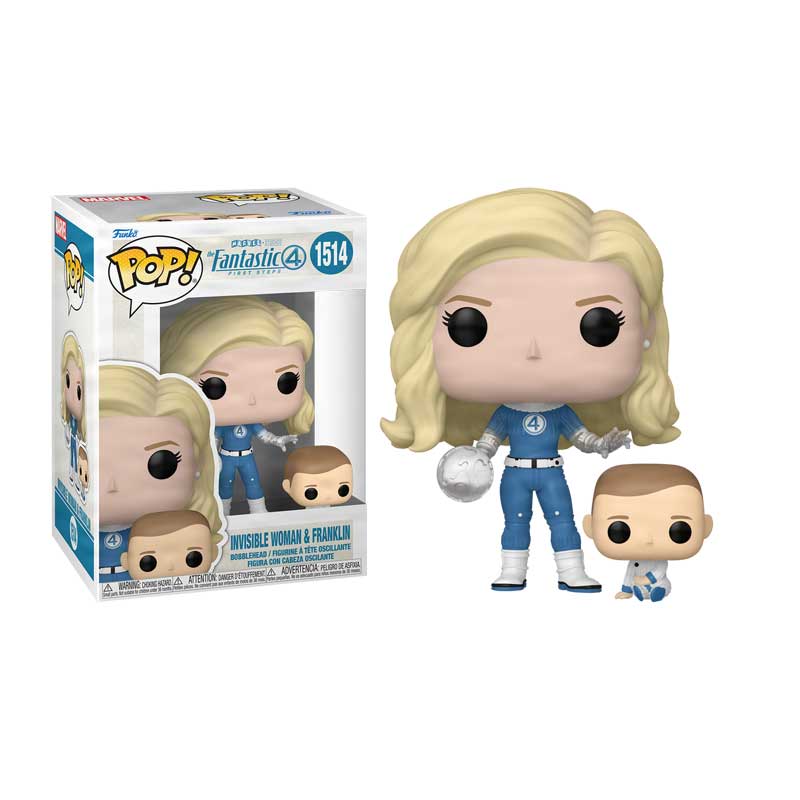 Funko Pop! Marvel Studios - The Fantastic 4 First Steps - Invisible Woman & Franklin 1514+ Pop Protector