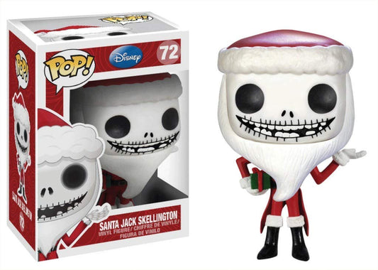 Funko Pop! Disney Tim Burton’s The Nightmare Before Christmas Santa Jack Skellington 72 + Free Protector