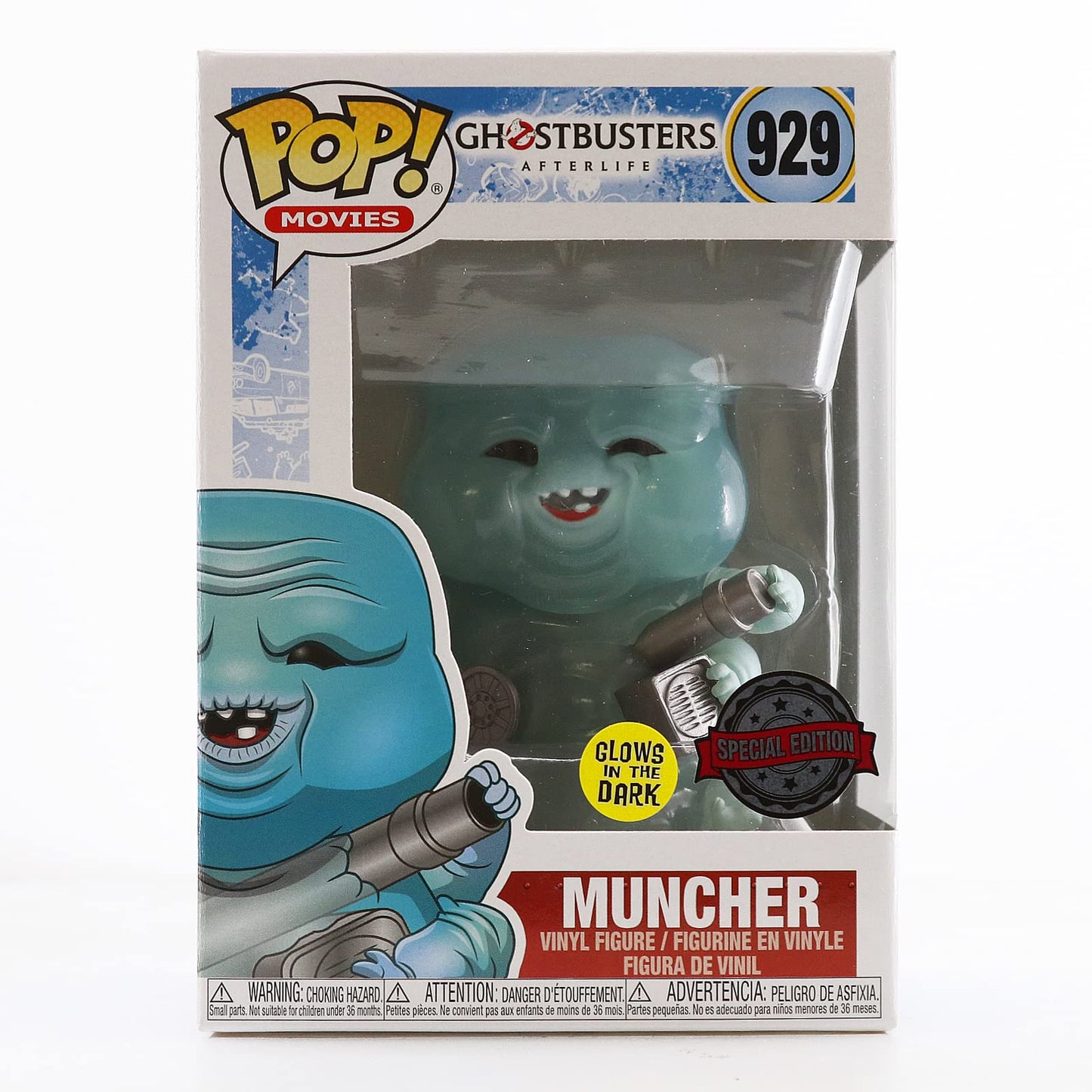 Funko Pop! Ghostbusters Afterlife - Muncher 928 Glows in the Dark Special Edition + Free Protector