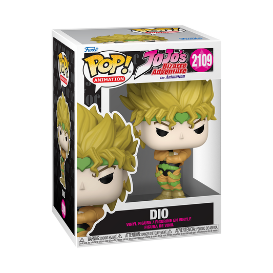 Funko Pop! JoJo’s Bizarre Adventure The Animation : Dio 2109 Figure + Pop Protector