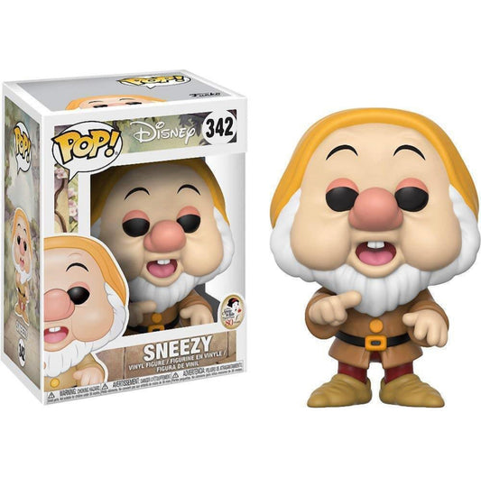Funko Pop! Disney Snow White and the Seven Dwarfs (80 Years) - Sneezy 342 + Free Protector (VAULTED)