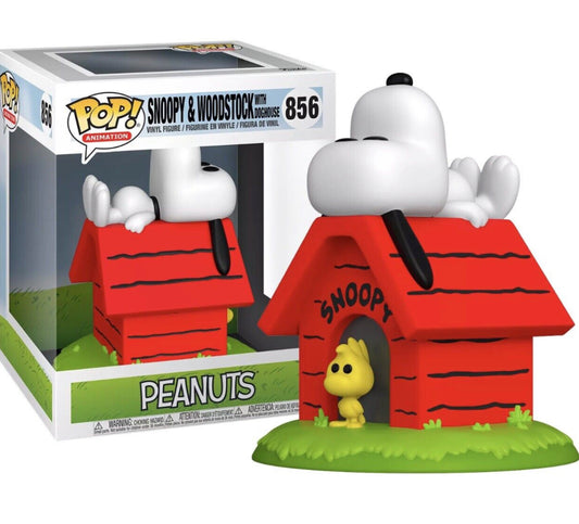 Funko Pop! Peanuts Snoopy & Woodstock with Doghouse 856 Figure