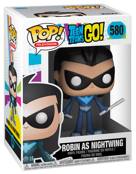Funko Pop! Teen Titans Go! Robin as Nightwing 580 + Free Protector