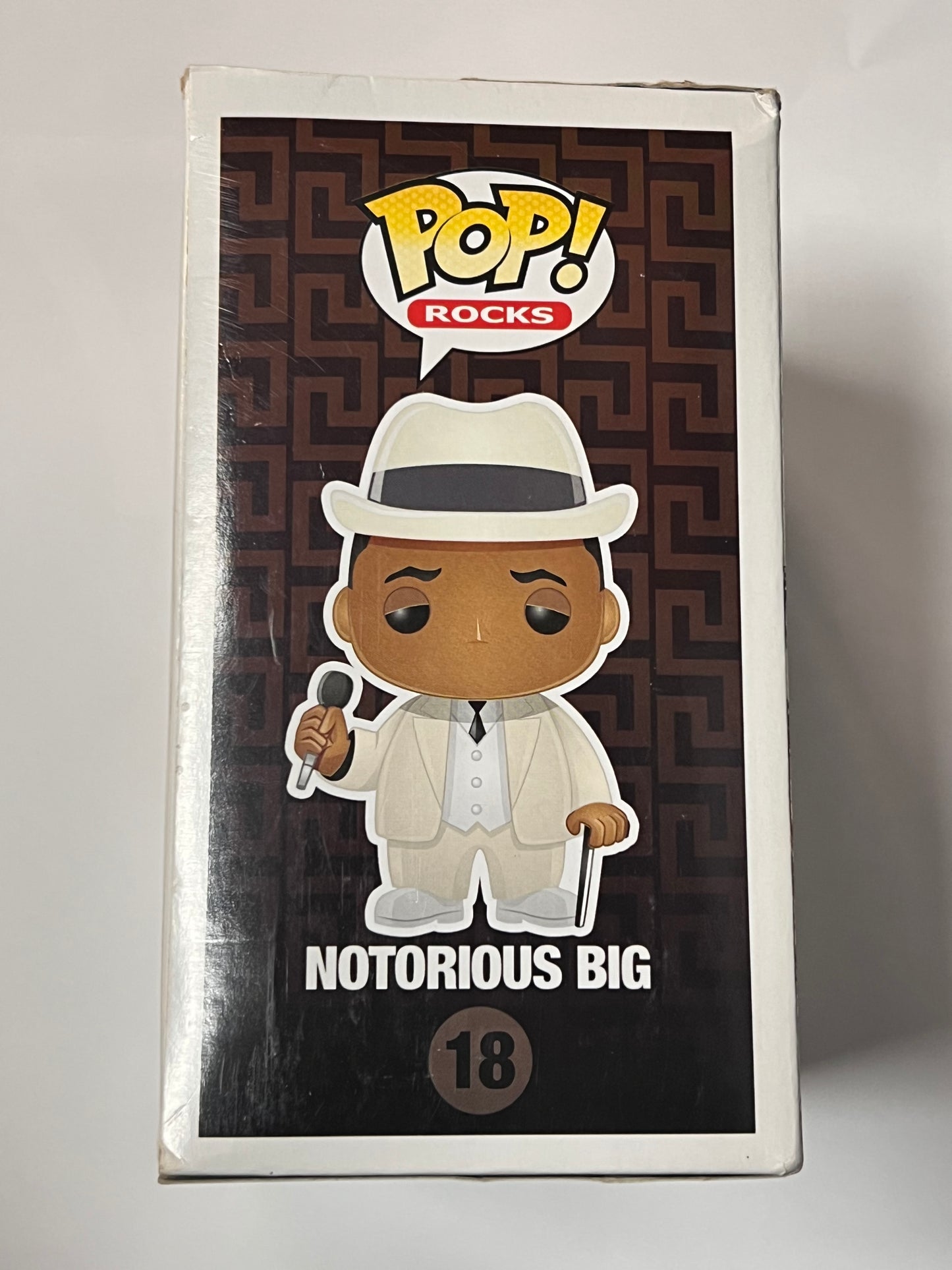 Notorious B.I.G. #18 - Funko POP! Rocks Vinyl Figure 2011 Vaulted RARE Biggie (SEE PICTURES FOR CONDITION) + PROTECTOR