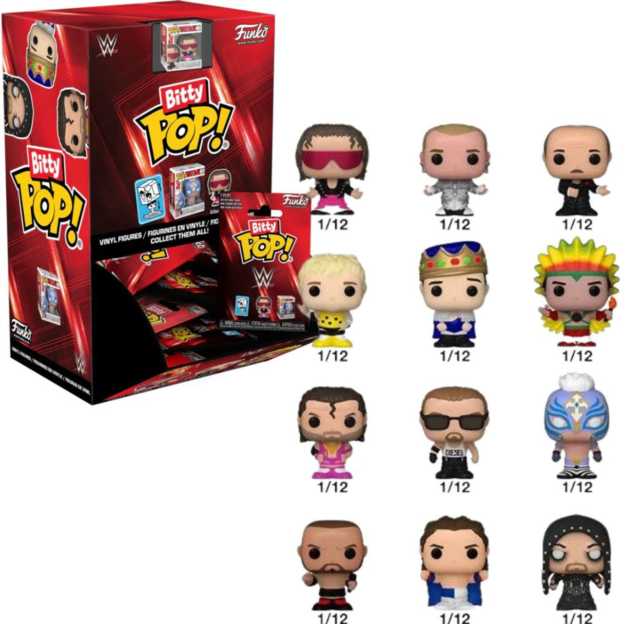 Funko Bitty Pop! WWE Mystery Mini Figure Blind Bag Singles (One Variation Chosen at Random)