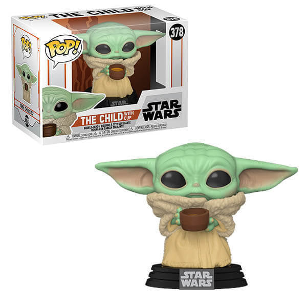 Funko Pop! Star Wars - The Child With Cup 378 Figure + Pop Protector (Box Ware)
