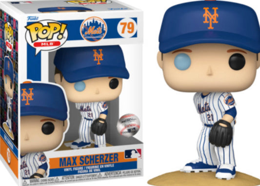 Funko Pop! MLB Baseball: Mets Max Scherzer 79 + Free Protector
