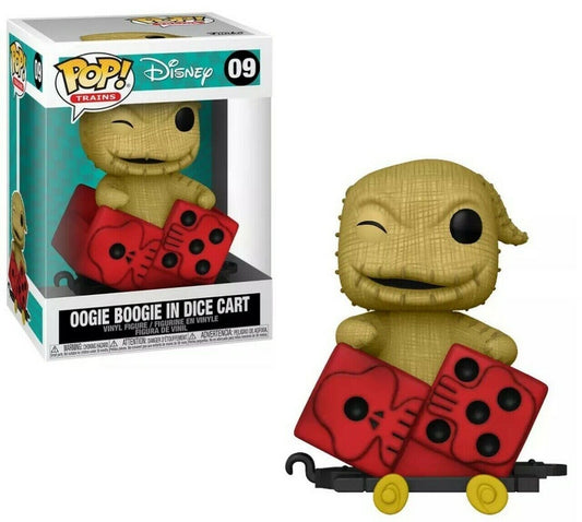 Funko Pop! Disney Tim Burton’s The Nightmare Before Christmas Oogie Boogie in Dice Cart 09 + Free Protector