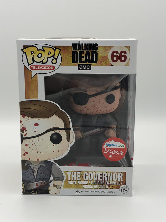 Funko Pop! The Walking Dead - The Governor 66 FugitiveToys Exclusive Figure + Pop Protector (VAULTED)