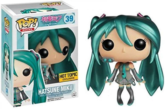 Funko Pop! Hatsune Miku Crypton - Hatsune Miku 39 Hot Topic Exclusive + Free Protector (VAULTED)