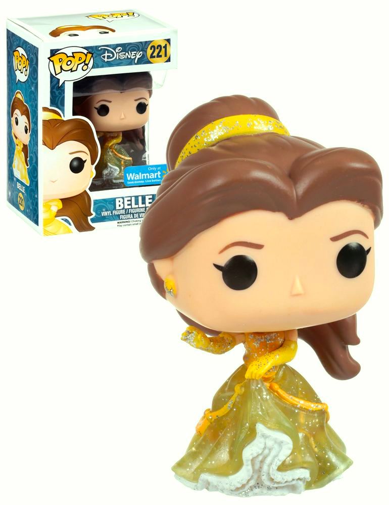 Funko Pop! Disney Beauty and the Beast - Belle 221 Walmart Exclusive + Pop Protector