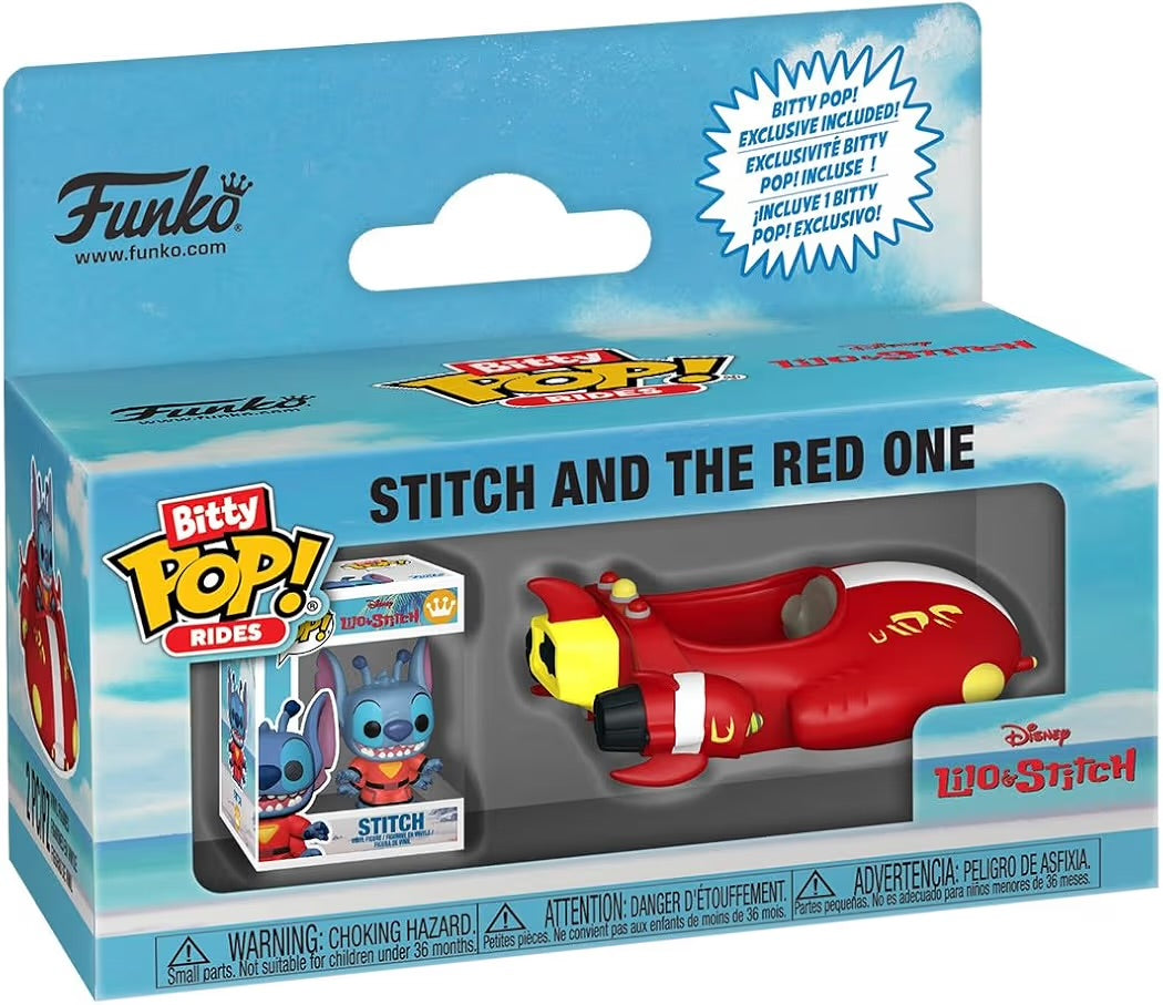 Bitty Funko Pop Rides! Lilo & Stitch - Stitch and the Red One 2 Piece Figure Set