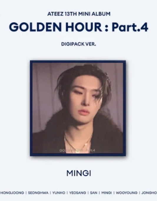 K-POP ATEEZ - GOLDEN HOUR : PART.4 MEMBER DIGIPACK (MINGI VERSION)