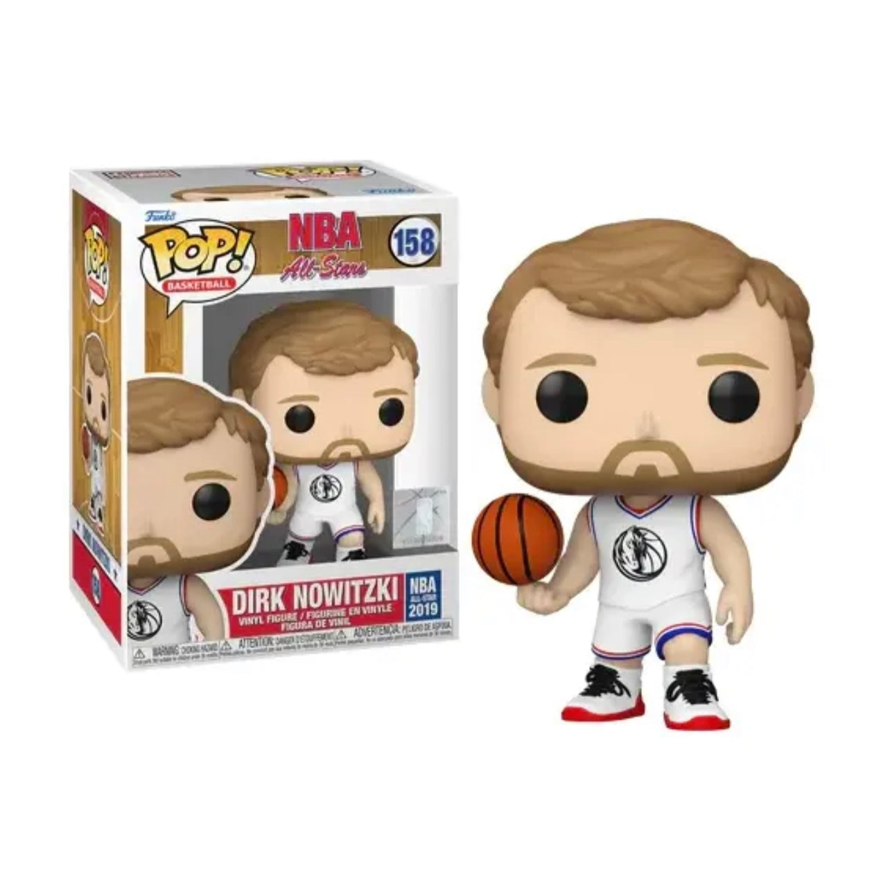 Funko Pop! Basketball NBA All-Star 2019 Dirk Nowitzki 158 + Free Protector