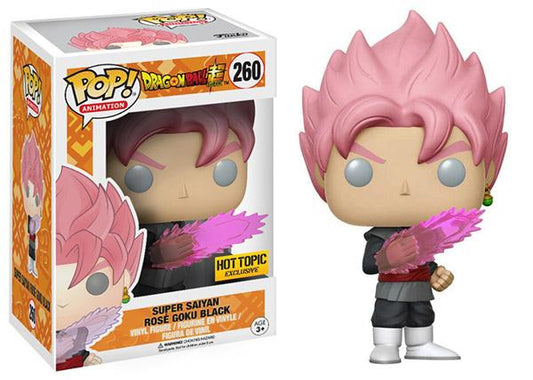 Funko Pop! Dragon Ball Super : Super Saiyan Rosé Goku Black 260 Hot Topic Exclusive + Pop Protector