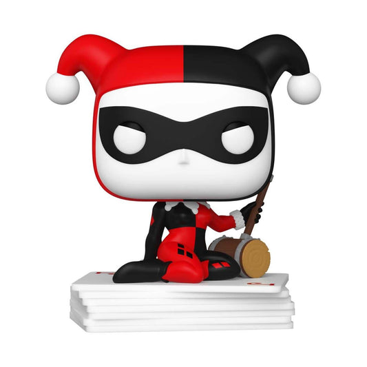 Funko Pop! DC Harley Quinn 30th Anniversary - Harley Quinn with Cards 454 GameStop Exclusive Figure + Pop Protector