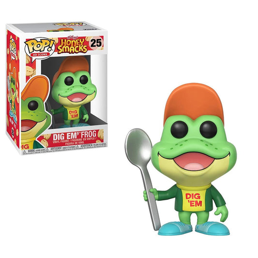 Funko Pop! Kellog’s Honey Smacks - Dig Em’ Frog 25 Figure + Pop Protector