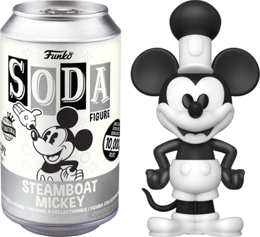 Disney Mickey Mouse - Steamboat Mickey Unsealed Common / Regular Limited Edition Funko Soda Pop Figure