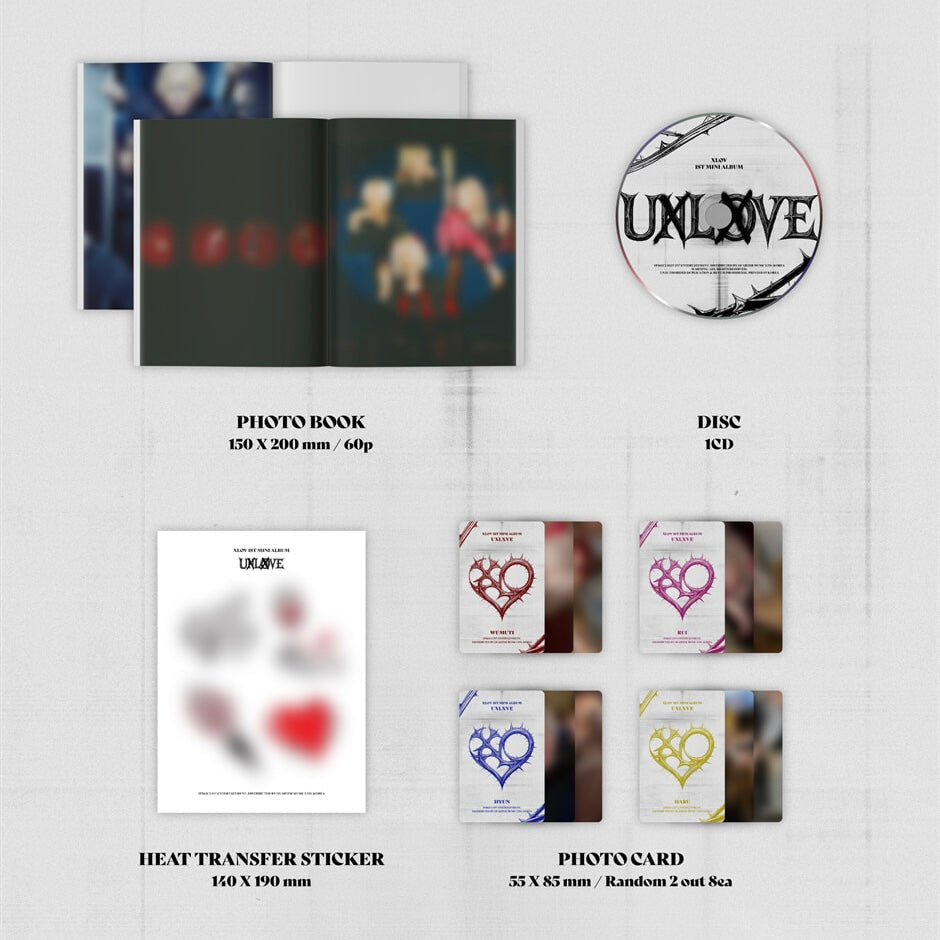 K-POP XLOV - 1ST MINI ALBUM [UXLXVE] (2 VERSIONS)