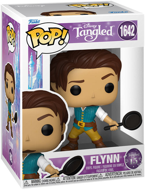 Funko Pop! Disney Tangled 15th Anniversary - Flynn with Frying Pan 1642 Figure + Pop Protector