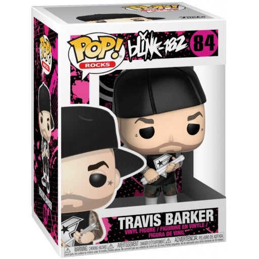 Funko Pop! Blink-182 Travis Barker 84 (VAULTED) + Pop Protector
