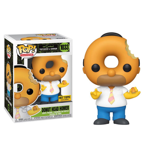 Funko Pop! The Simpsons Treehouse of Horror Donut Head Homer 1033 Hot Topic Exclusive + Free Protector