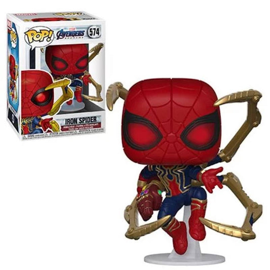 Funko Pop! Marvel Avengers Endgame : Iron Spider 574 (slight box ware) + Pop Protector
