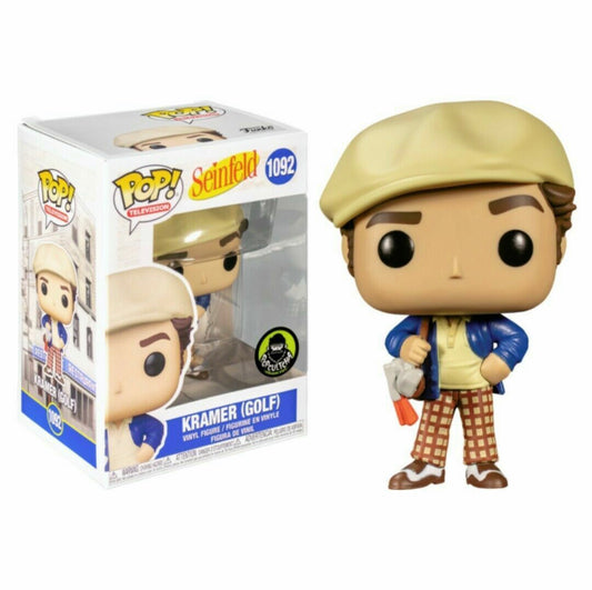 Funko Pop! Seinfeld Kramer (Golf) 1092 Popcultcha Exclusive + Free Protector