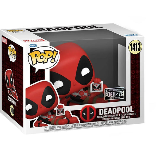 Deadpool Hearts Wolverine Funko Pop! Vinyl Figure #1413 - Entertainment Earth Exclusive + Free Protector