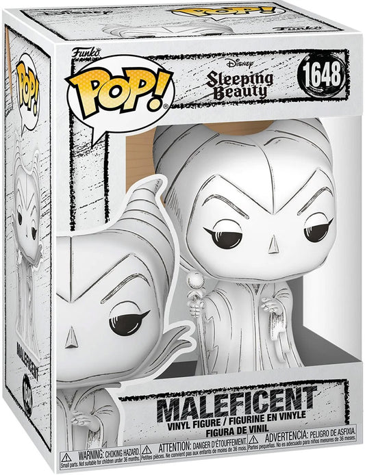 Funko Pop! Disney Sketched : Sleeping Beauty - Maleficent 1648 Figure + Pop Protector