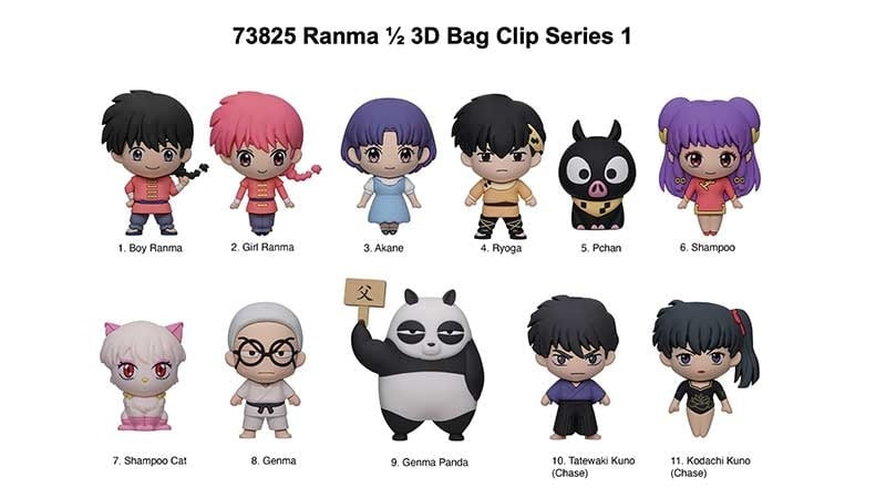 Ranma 1/2 Series 1 Mystery 3D Foam Figural Bag Clip (One Variation Chosen at Random)