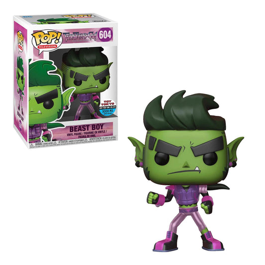 Funko POP Beast Boy (Teen Titans Go!) #604 Night Begins to Shine Toy Tokyo New York Comic Con 3000 PCS Exclusive Figure + Pop Protector (Box Blemish)