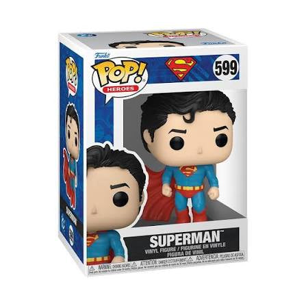 Funko Pop! DC Superman 599 Figure + Pop Protector