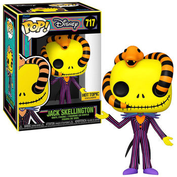 Funko Pop! Disney The Nightmare Before Christmas Jack Skellington Hot Topic Exclusive 717 + Free Protector