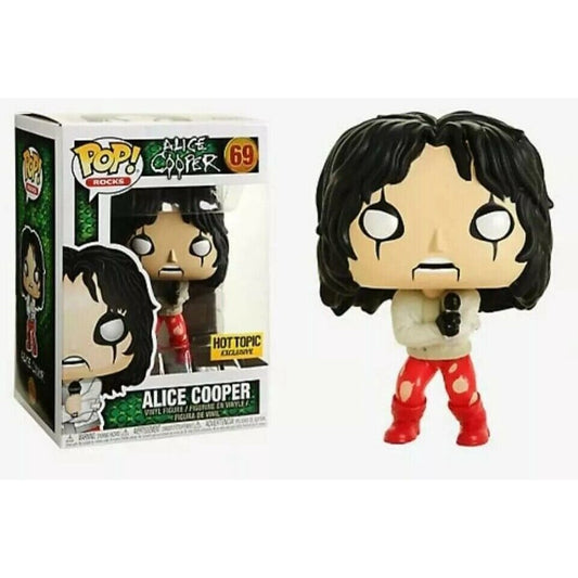 Funko POP! Rocks: Alice Cooper #69 - Alice Cooper (In Straitjacket) (VAULTED) Hot Topic Exclusive + Protector