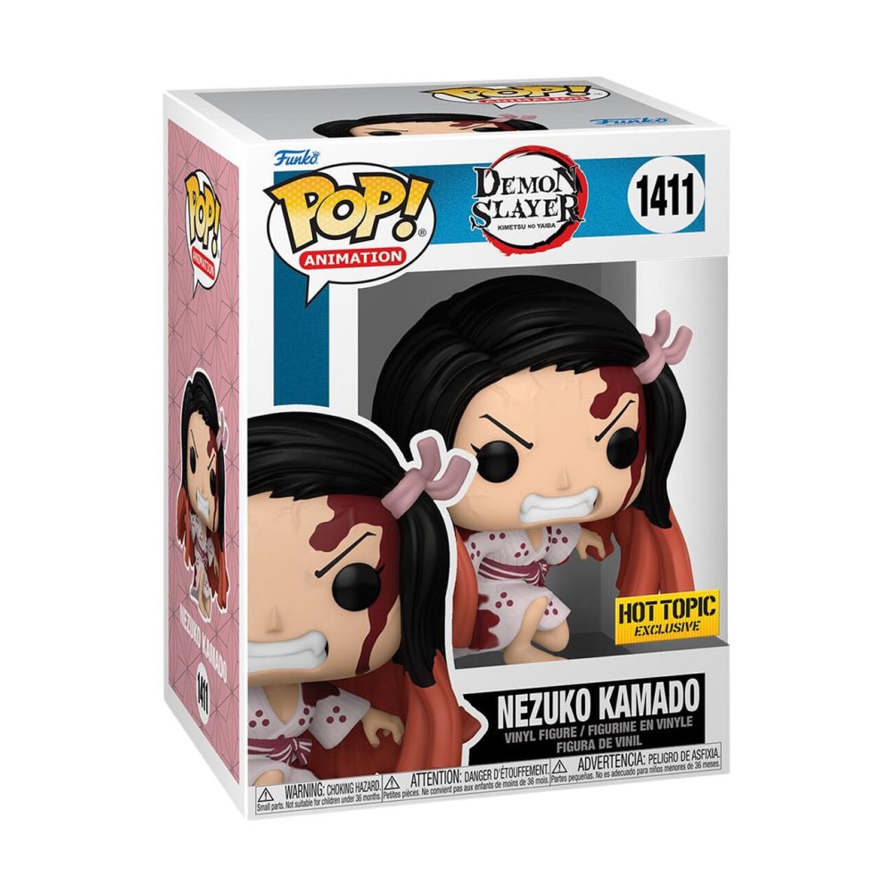 Funko Pop! Demon Slayer Nezuko Kamado 1411 Hot Topic Exclusive + Free Protector