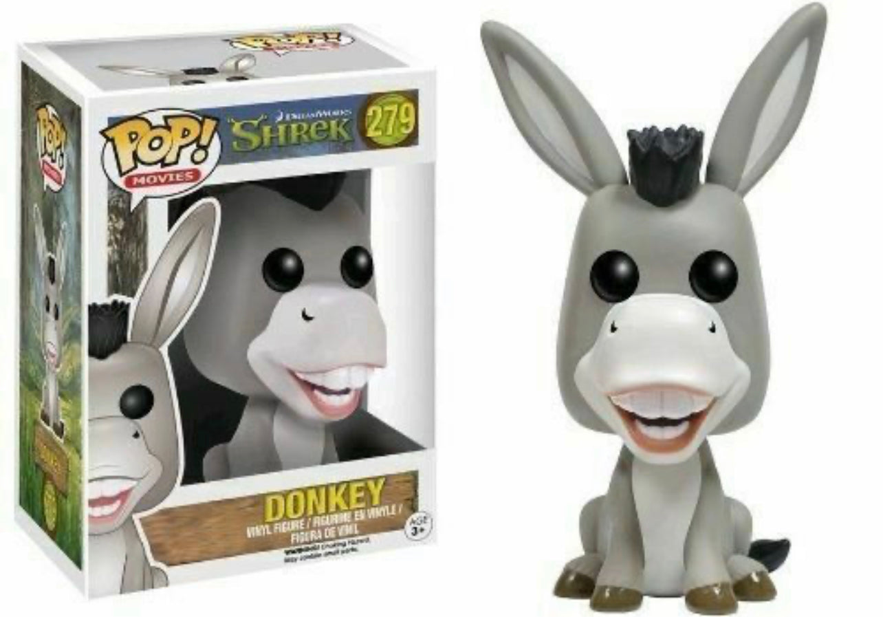 Funko Pop! DreamWorks Shrek - Donkey 279 (VAULTED) + Free Protector