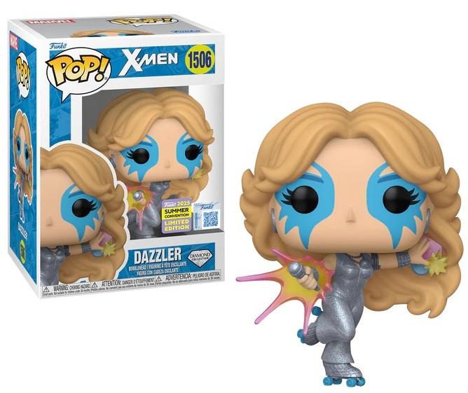 Funko Pop! X-Men Dazzler 1506 Funko 2025 Summer Convention Exclusive Diamond Figure + Pop Protector
