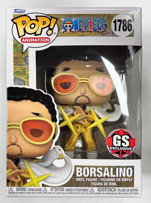 Funko Pop! One Piece Borsalino 1786 GameStop Exclusive + Pop Protector