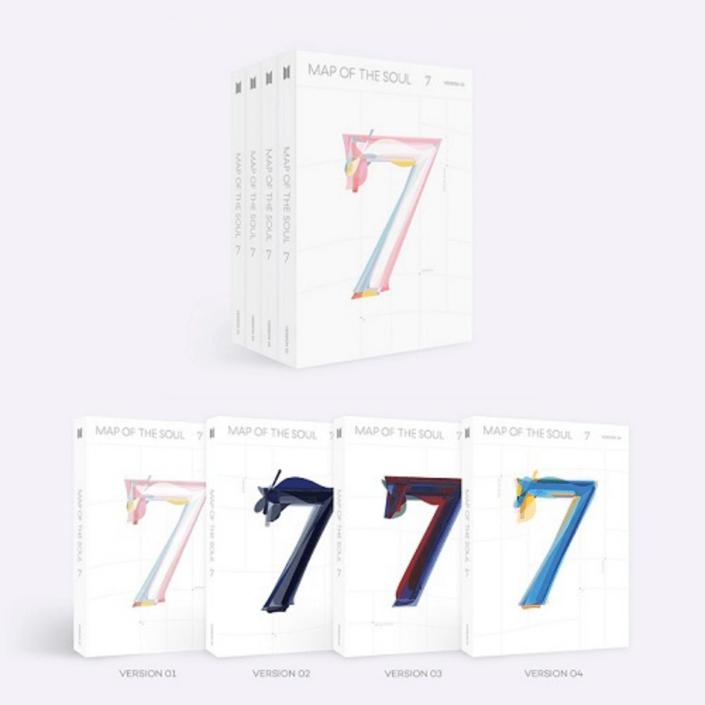 K-POP BTS - MAP OF THE SOUL: 7 ALBUM (4 VERSIONS)