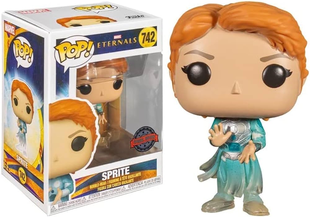 Funko Pop! Marvel Eternals : Sprite 742 Special Edition + Pop Protector