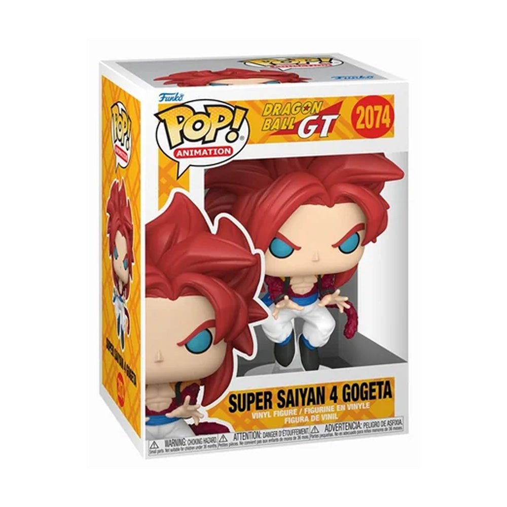 Funko Pop! Dragon Ball GT : Super Saiyan 4 Gogeta 2074 Figure + Pop Protector