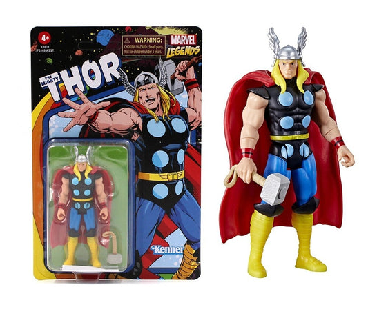 Hasbro Marvel Legends Kenner Retro 3.75" Avengers Thor Action Figure (BLEMISHED PACKAGING)