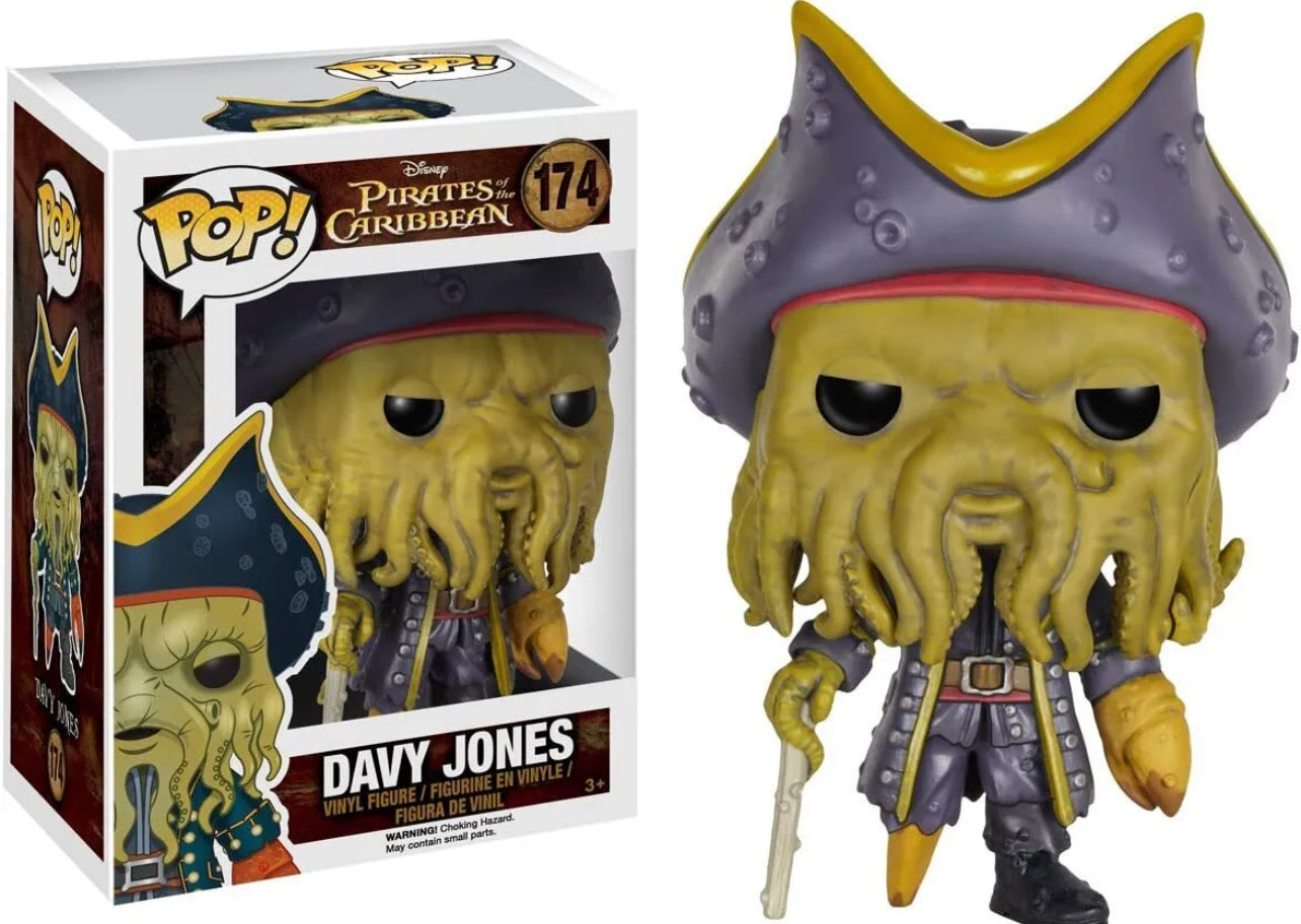 Funko Pop! Disney Pirates of the Caribbean Davy Jones 174 + Free Protector