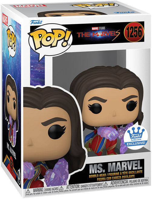 Funko Pop! Marvel Studios - The Marvels : Ms. Marvel 1256 Funko Shop Exclusive + Free Protector