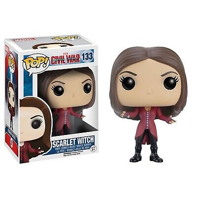 Funko Pop! Marvel Captain America Civil War : Scarlet Witch 133 (VAULTED) + Pop Protector