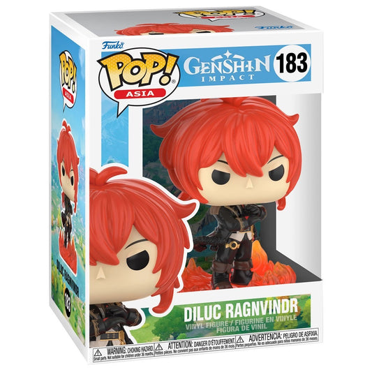 Funko Pop! Genshin Impact Diluc Ragnivindr 183 + Free Protector